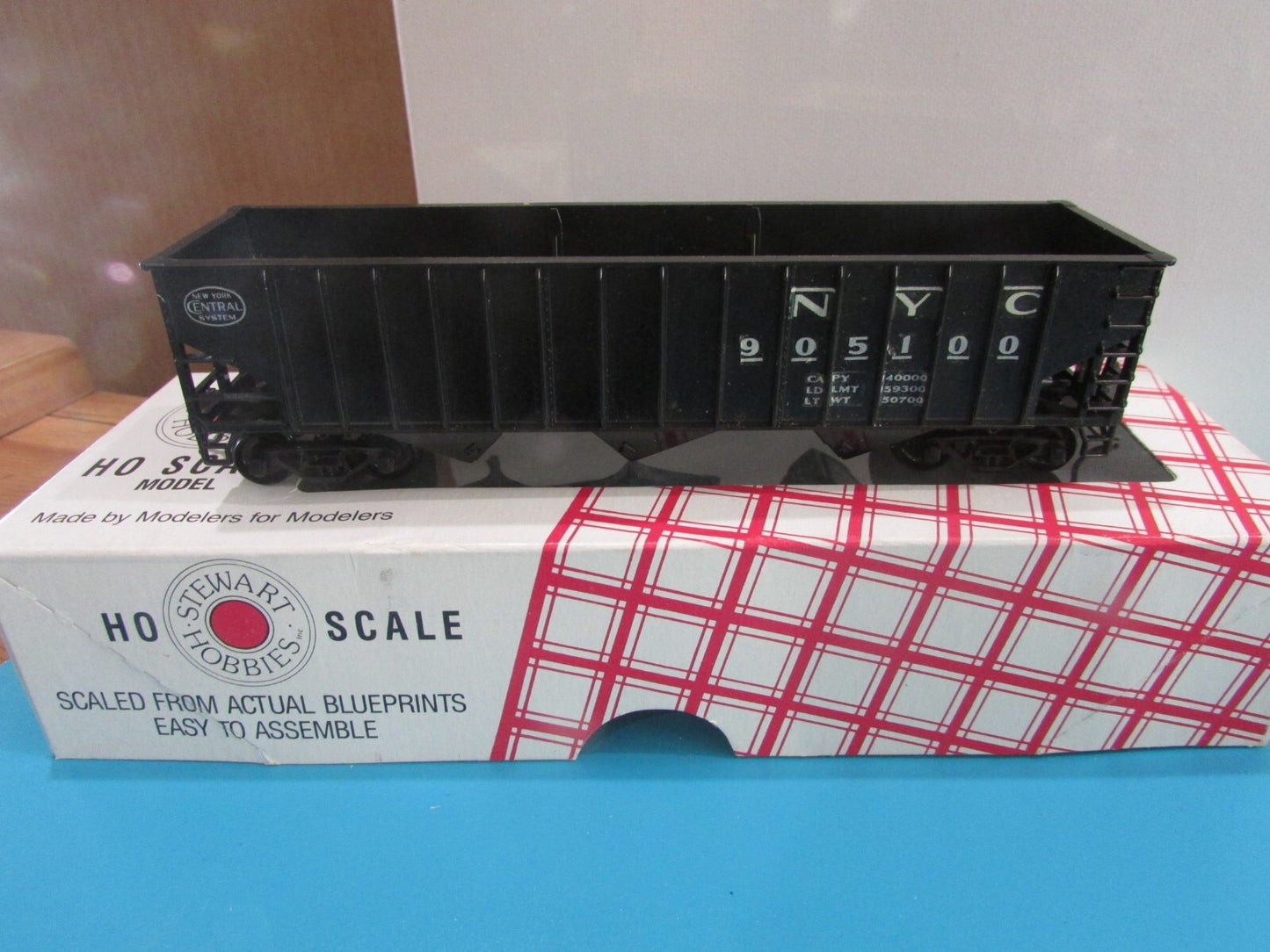 HO Scale Stewart Hobbies (4) Fishbelly 55Ton  Hooper Cars NYC Lot#0882