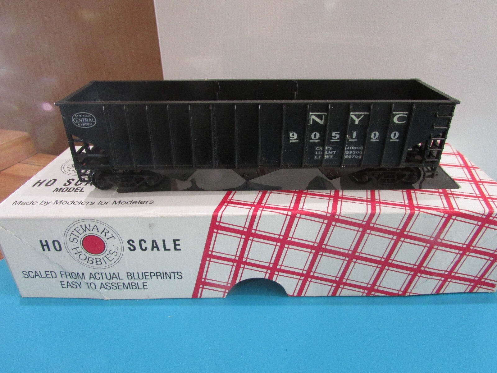 HO Scale Stewart Hobbies (4) Fishbelly 55Ton  Hooper Cars NYC Lot#0882