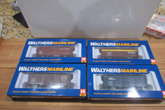 HO Scale Walthers (4) Assorted Freight Car RTR Lot#4782