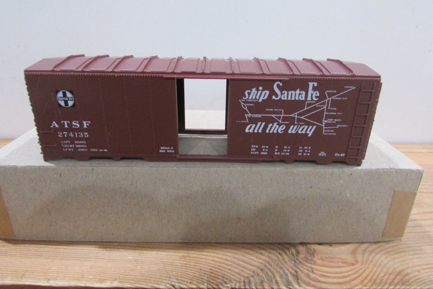 HO Scale C&BT Shops Santa Fe Gran Canyon DR 1944 AAR 40'Box Car CBT4766