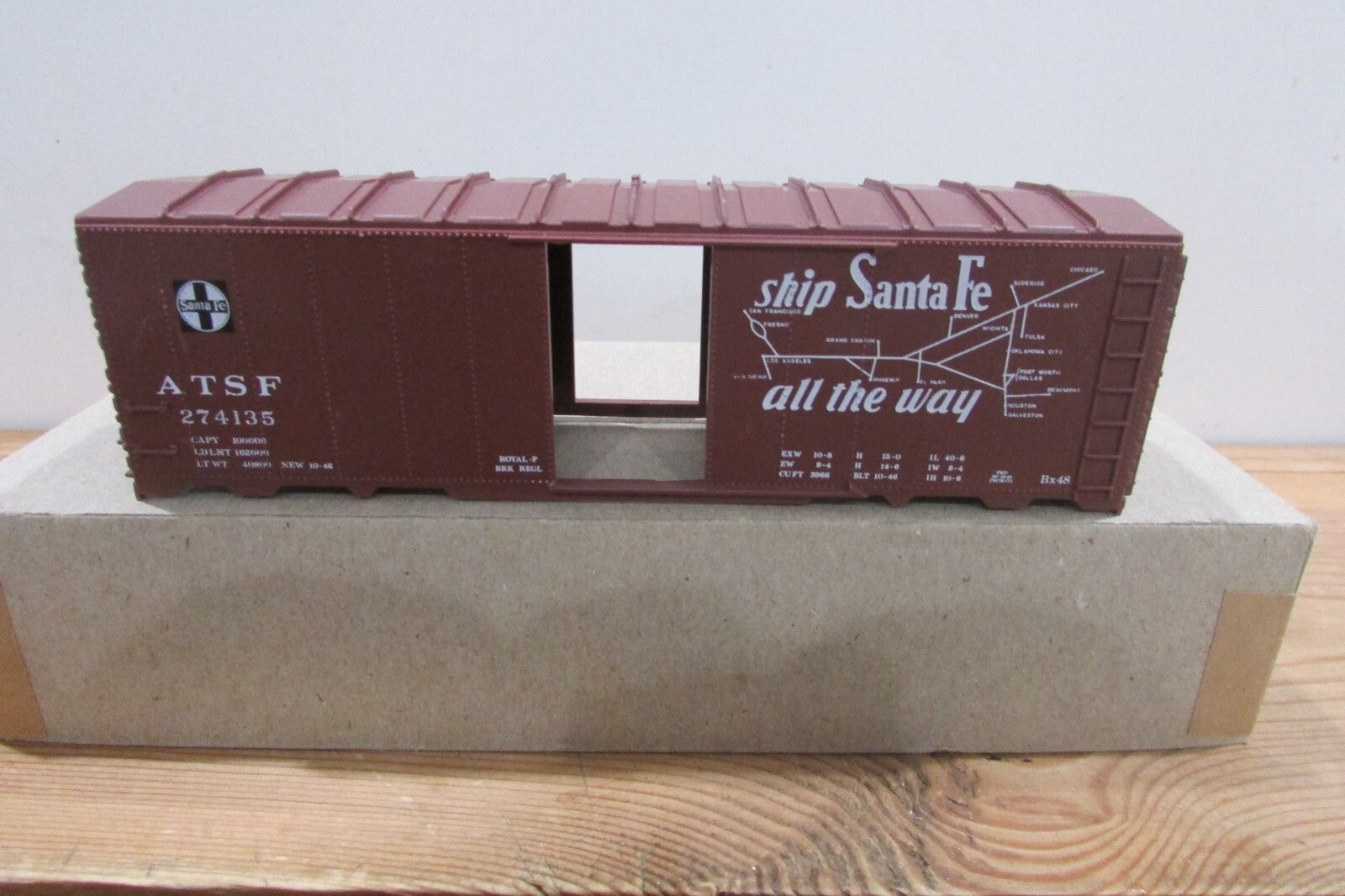 HO Scale C&BT Shops Santa Fe Gran Canyon DR 1944 AAR 40'Box Car CBT4766