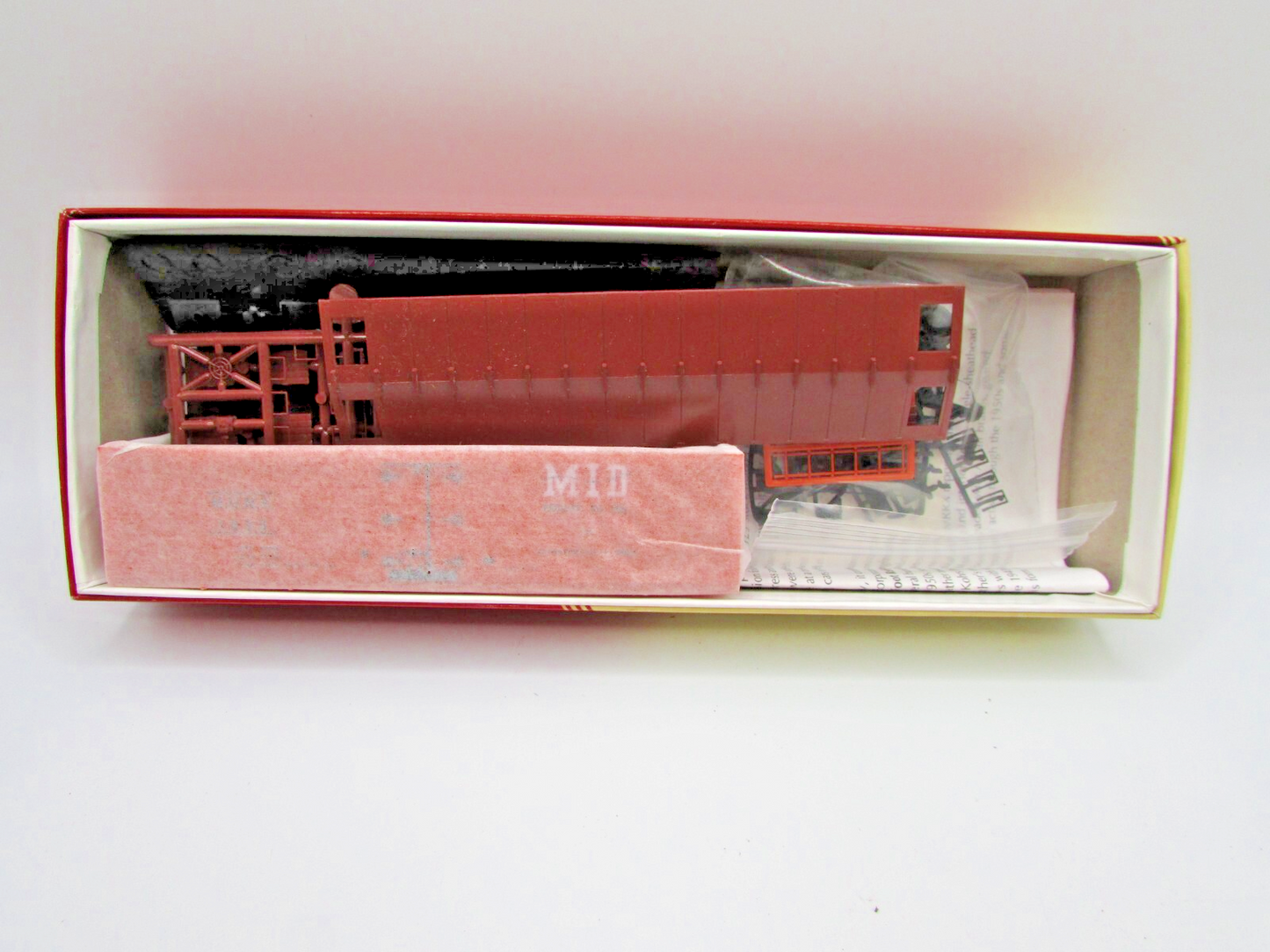 HO Scale Red Caboose 1014-2 Meat Reefer M-I-D Packing Co. RC4832