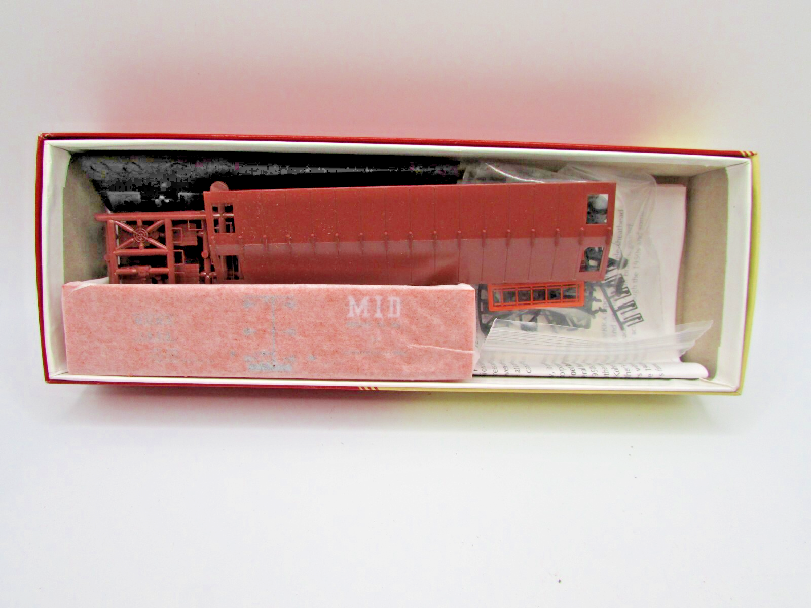 HO Scale Red Caboose 1014-2 Meat Reefer M-I-D Packing Co. RC4832