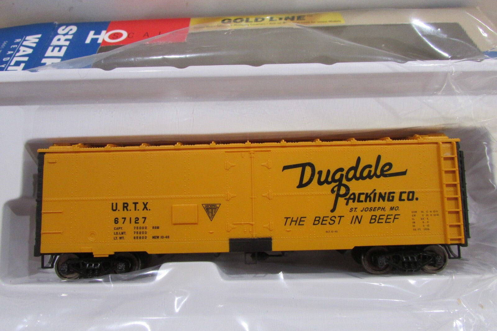 HO Scale Walthers 932-2579 40' Meat Reefer Dugdale Packing #67127 WAL4580