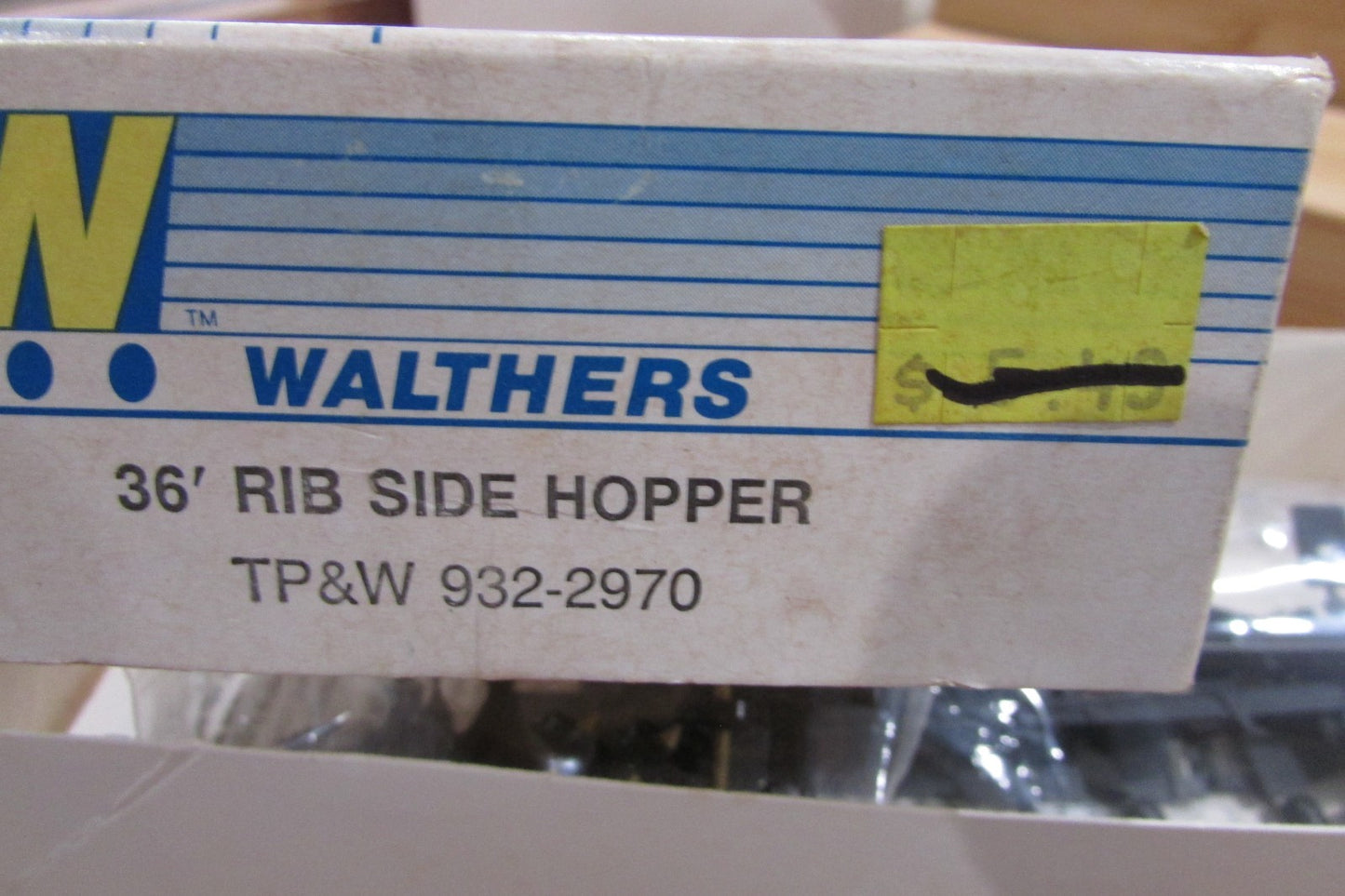 HO Scale Walthers 932-2970 36' Rib Side Hopper TP&W WAL5028