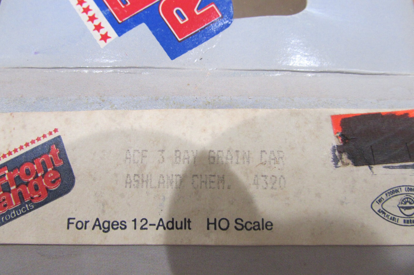 HO Scale Front Range Products ACF 3Bay Grain Car Ashland Chemicals Lot#4736