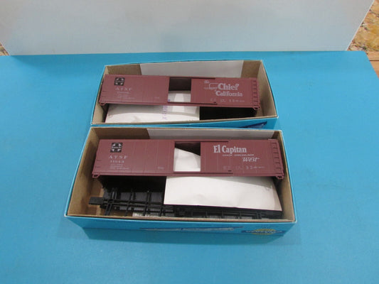HO Scale Athearn  (2) Santa Fe Boxcar "El Capitan & The Super Chief" Lot#1625