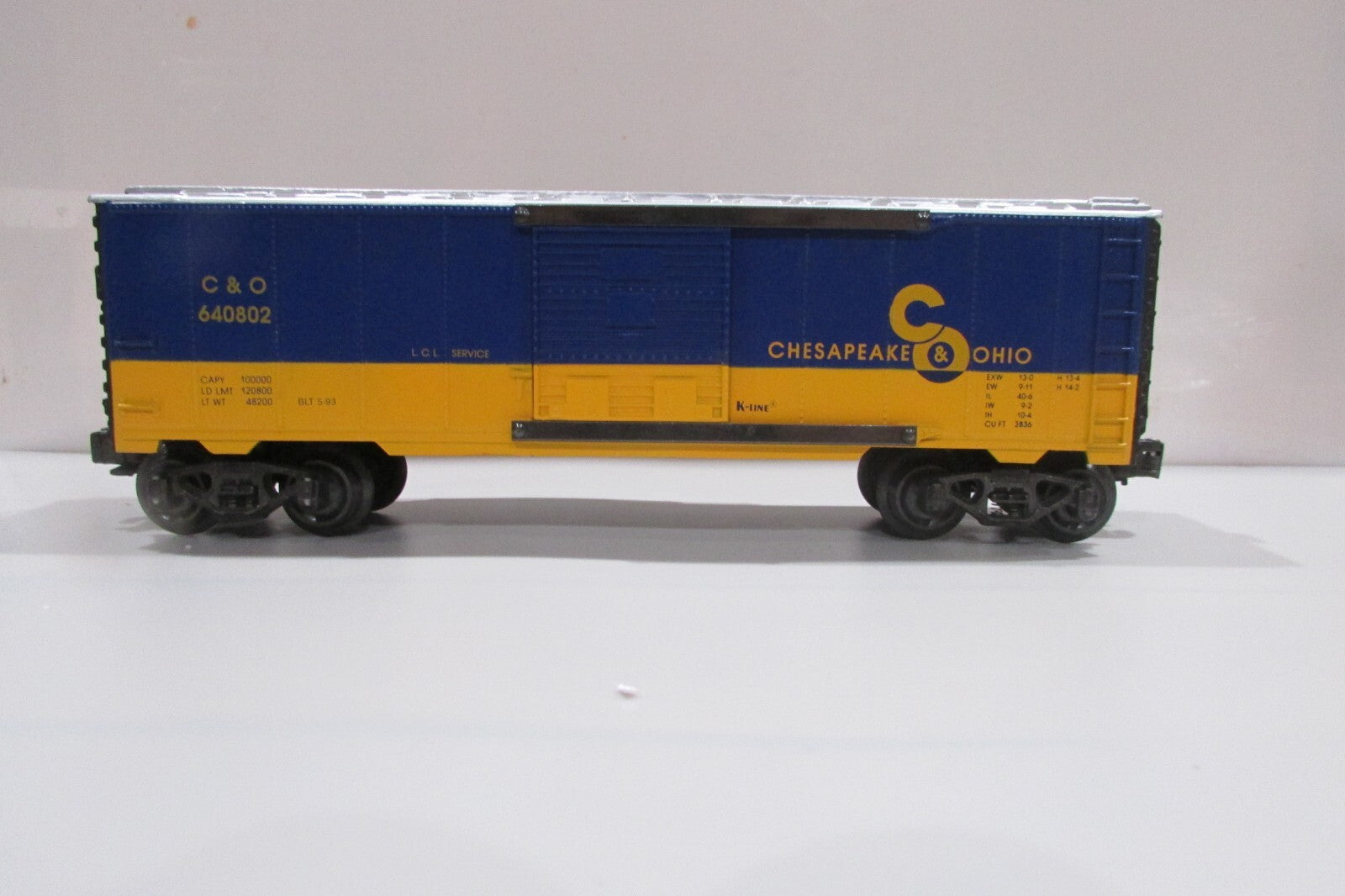 O SCALE K-Line K640802 Chesapeake & Ohio Lot#0527