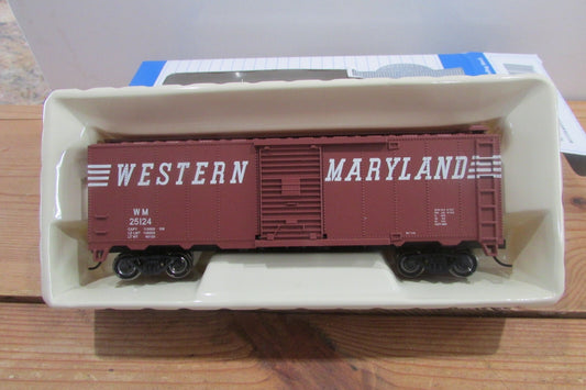 HO Scale Bachmann 17041 40' Box Car Western Maryland #25124