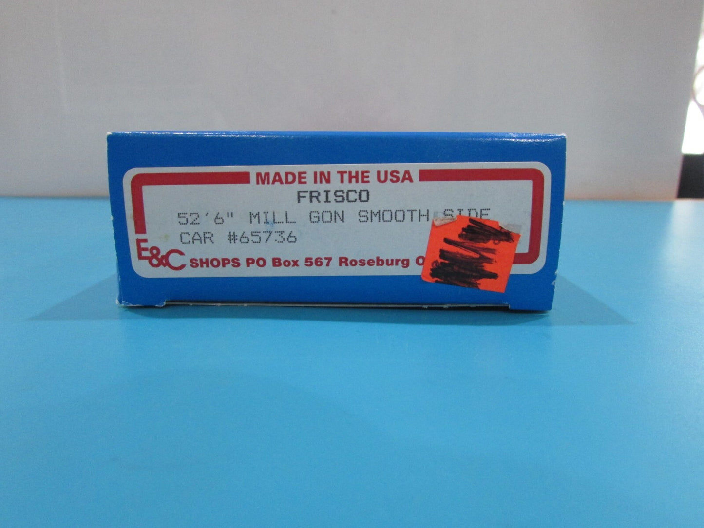 HO Scale E&C Shop 0530 52'6" Mill Gondola Smooth Side Frisco Lot#1325