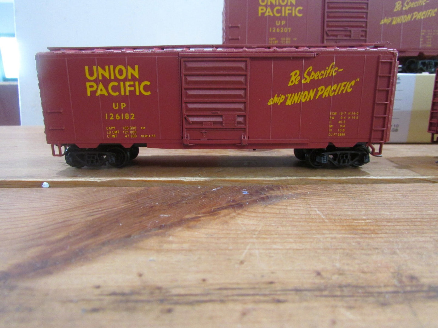HO Scale Con-Cor (3) 40' Box Cars Union Pacific Lot#3548
