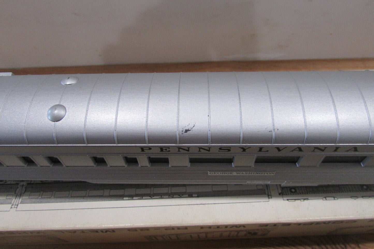 HO Scale Con-Cor Pennsylvania Observation Passenger Car Lot#3784
