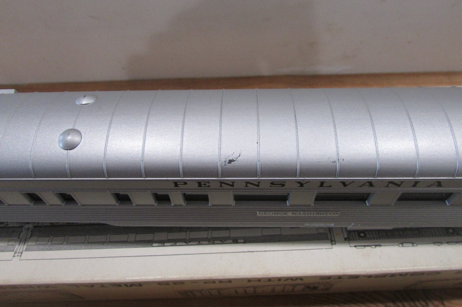 HO Scale Con-Cor Pennsylvania Observation Passenger Car Lot#3784