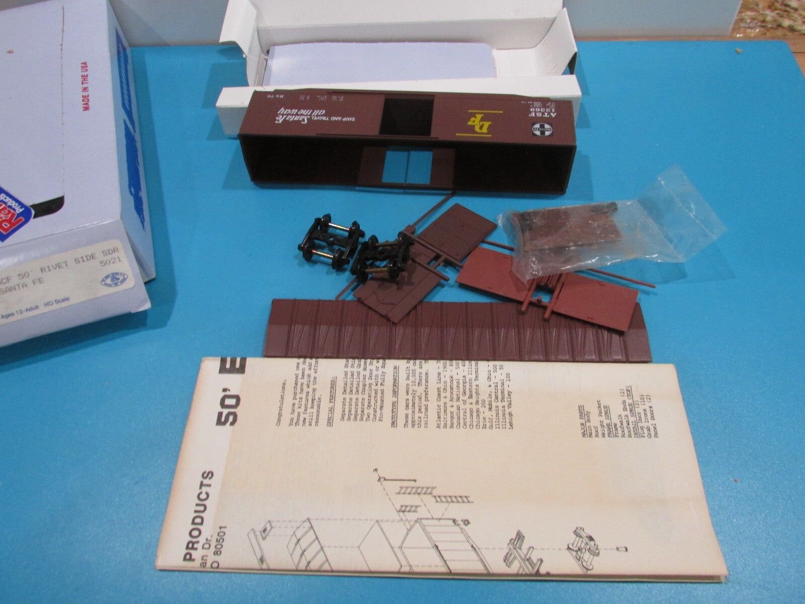 HO Scale Front Ranger Products 5021 50' ACF Rivet Side SDR Boxcar Kit Lot#4111