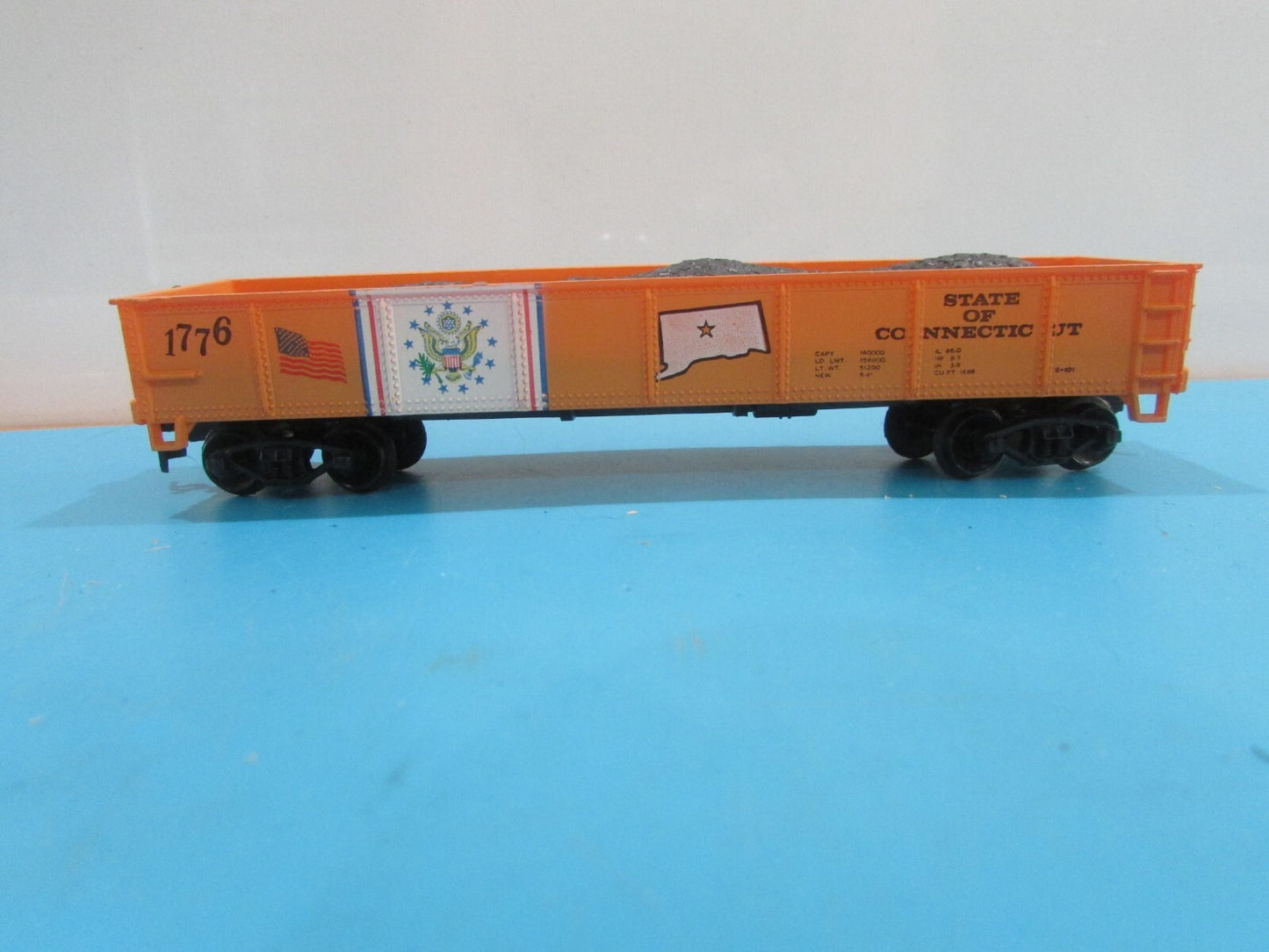 HO Scale Life-Like Gondola Car 1776 State of Connecticut Lot#1548