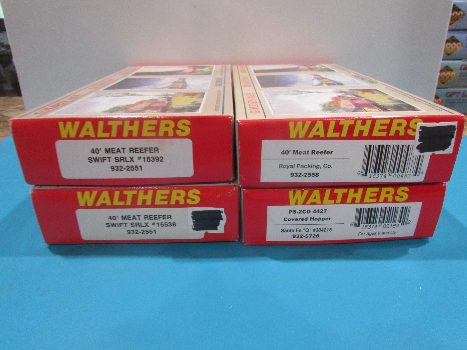 HO Scale Walthers (4) Assorted Freight Cars Lot#2031
