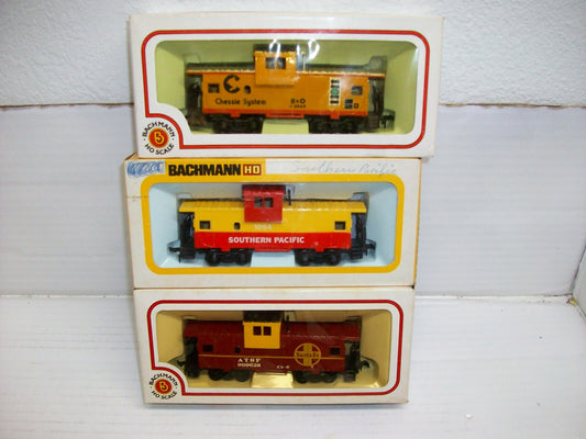 Ho Scale (3)  Bachmann Wide Vision Caboose Lot#4116