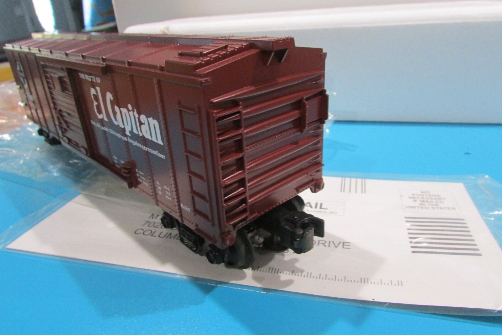 O SCALE MTH 30-7431  Santa Fe " El Capitan" BoxCar Lot#0677