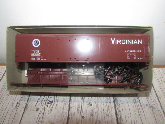 HO Scale Bowser 55410 50' Round Roof Double Door Box Car Kit VIRGINIAN
