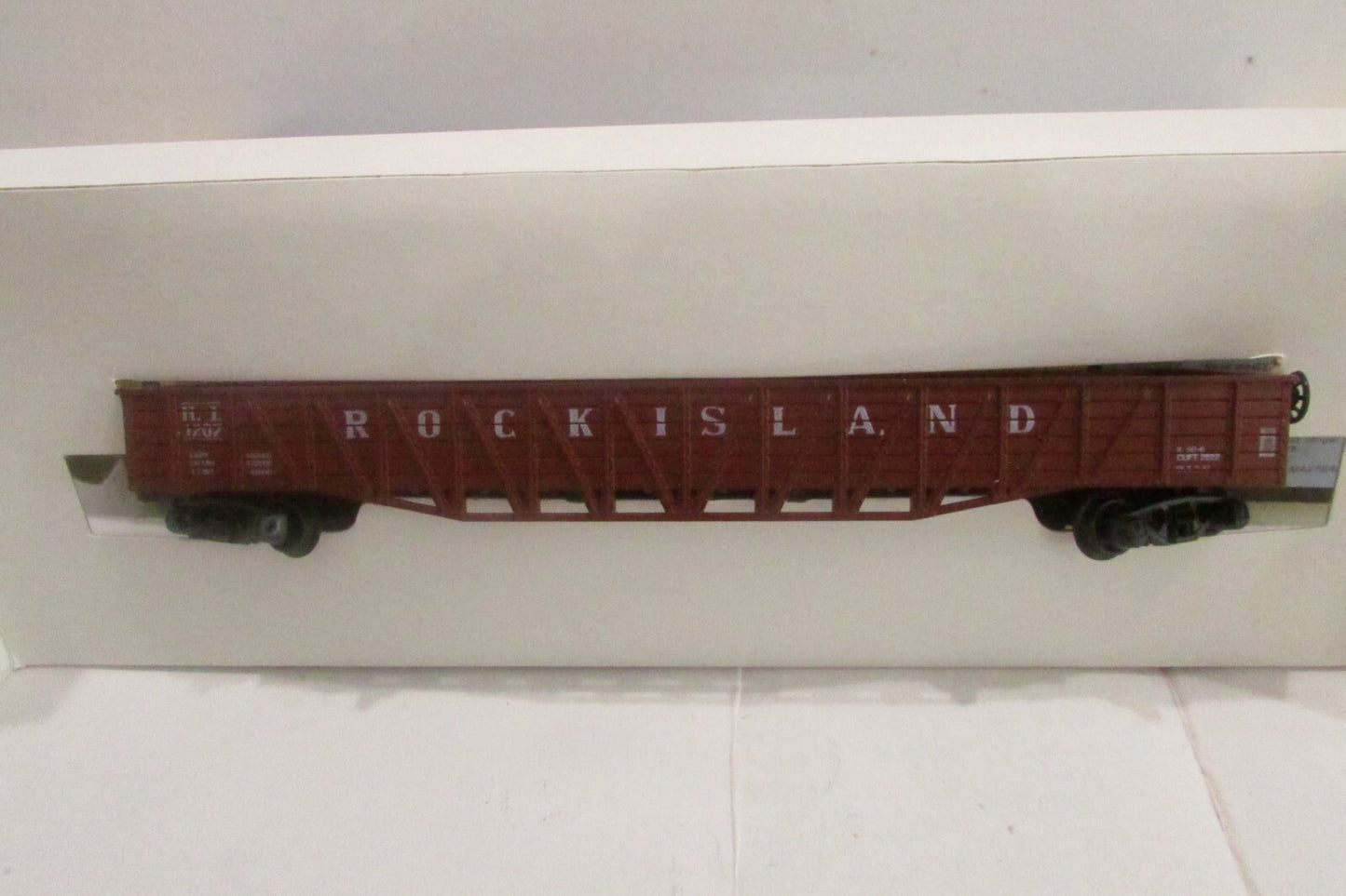 HO Scale AHM 5299F 50ft Outside Braced Gondola Rock Island #1207