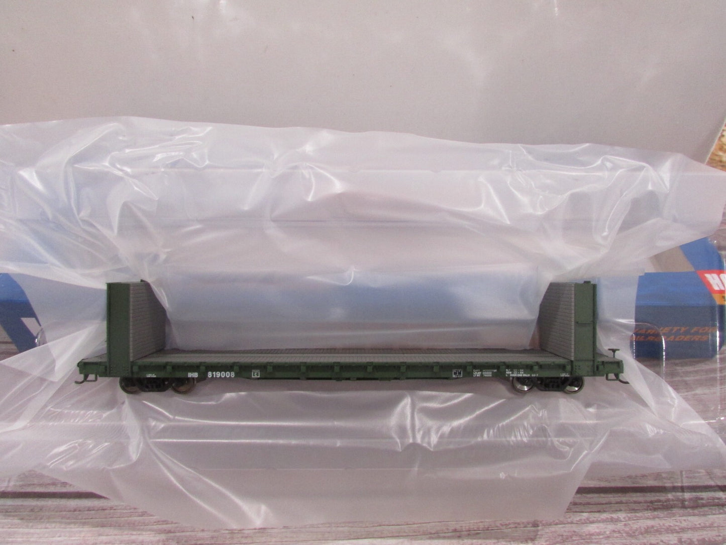 HO Scale Walthers 910-5811 60' P-S Bulkhead Flatcar Indiana Harbor Belt Lot#3099