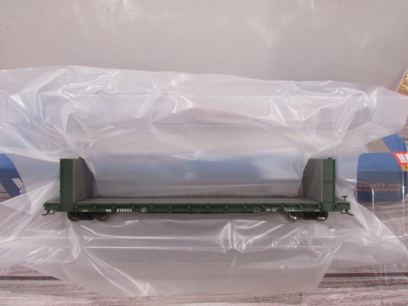 HO Scale Walthers 910-5811 60' P-S Bulkhead Flatcar Indiana Harbor Belt Lot#3099