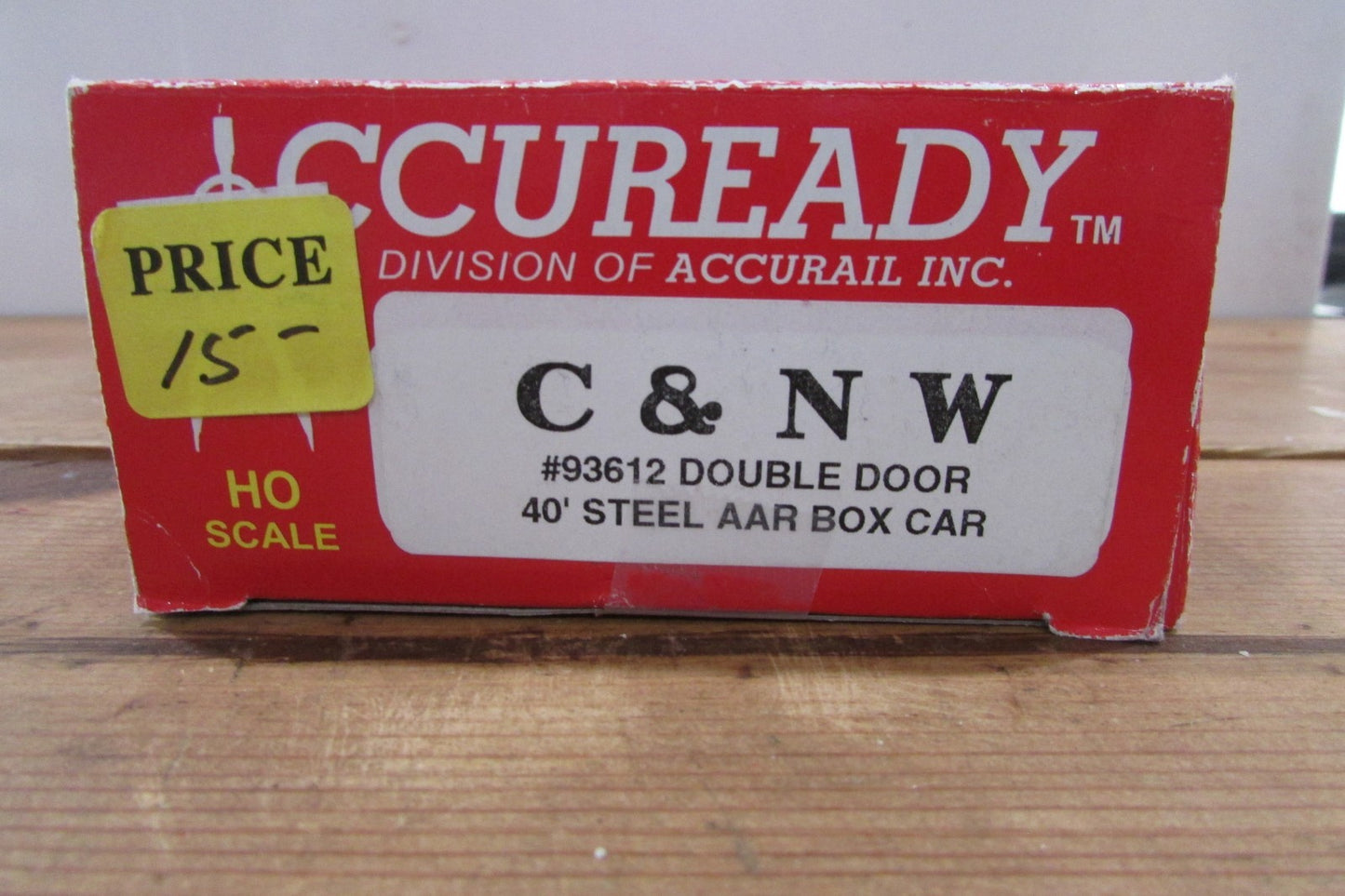 HO Scale Accuready  93612 C&N.W Double Door 40' Steel AAR Boxcar Lot#4982
