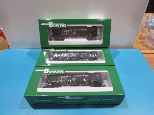 Ho Scale Bowser (3) 70 Ton Offset Hopper "Caso" Canada Southern Lot#1791