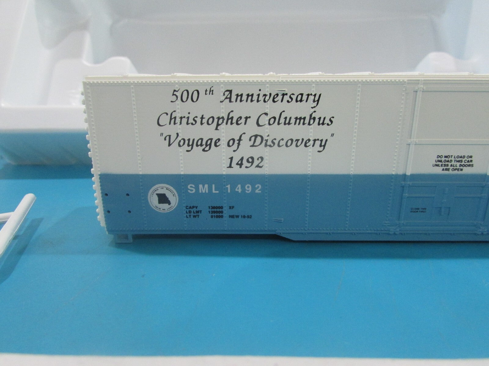 HO Scale Con-Cor 60ft PD Boxcar Columbus 500th Anniv. Special Run Lot#1802