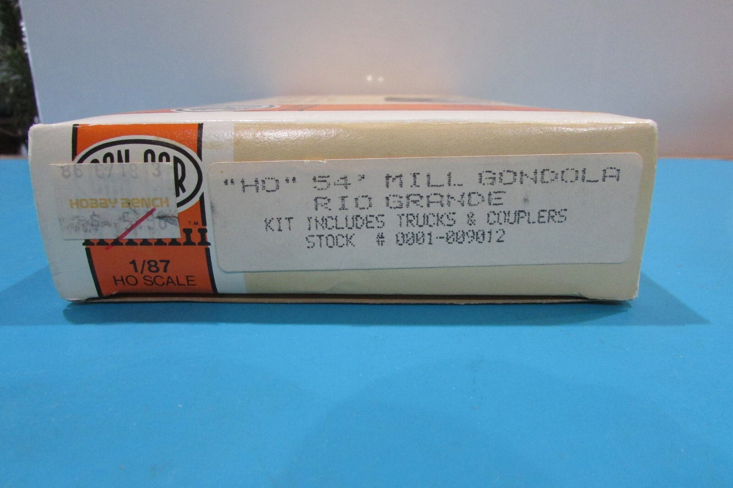 HO Scale Con-Cor 54ft Mill Gondola Rio Grande Lot#2481