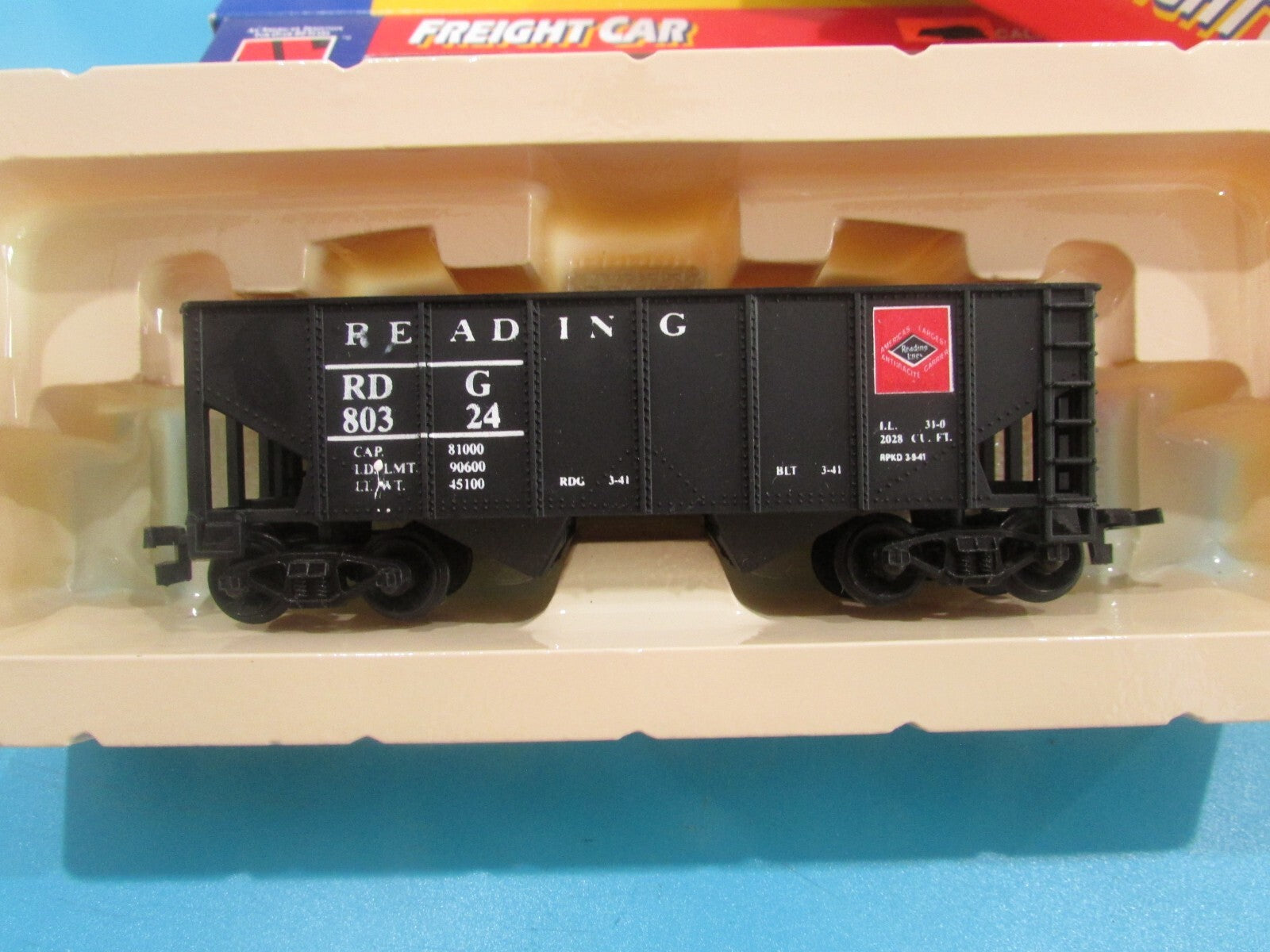 HO Scale Life-Like (3) 8510 Coal Hoppers Reading Lot#2366