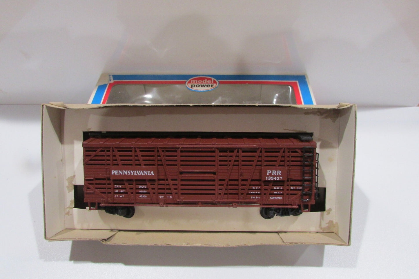 HO Scale Model Power Pennsylvania Cattle Car# PRR 135427 Lot#0373