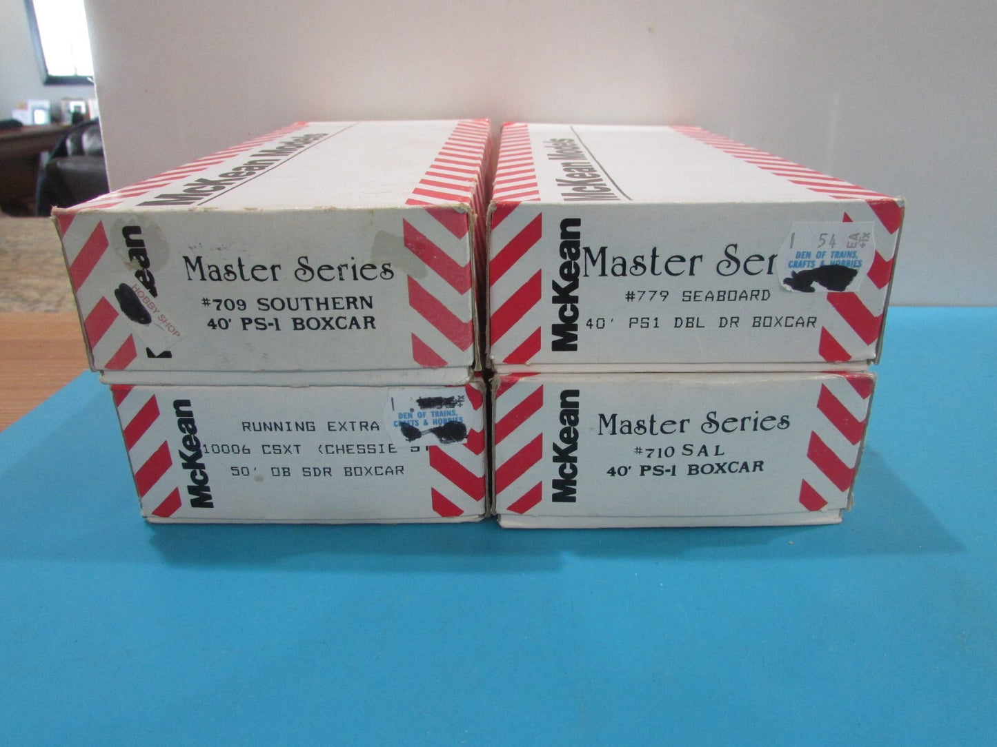 HO Scale McKean Models (4) Assorted Freight Cars Kits Lot#1972