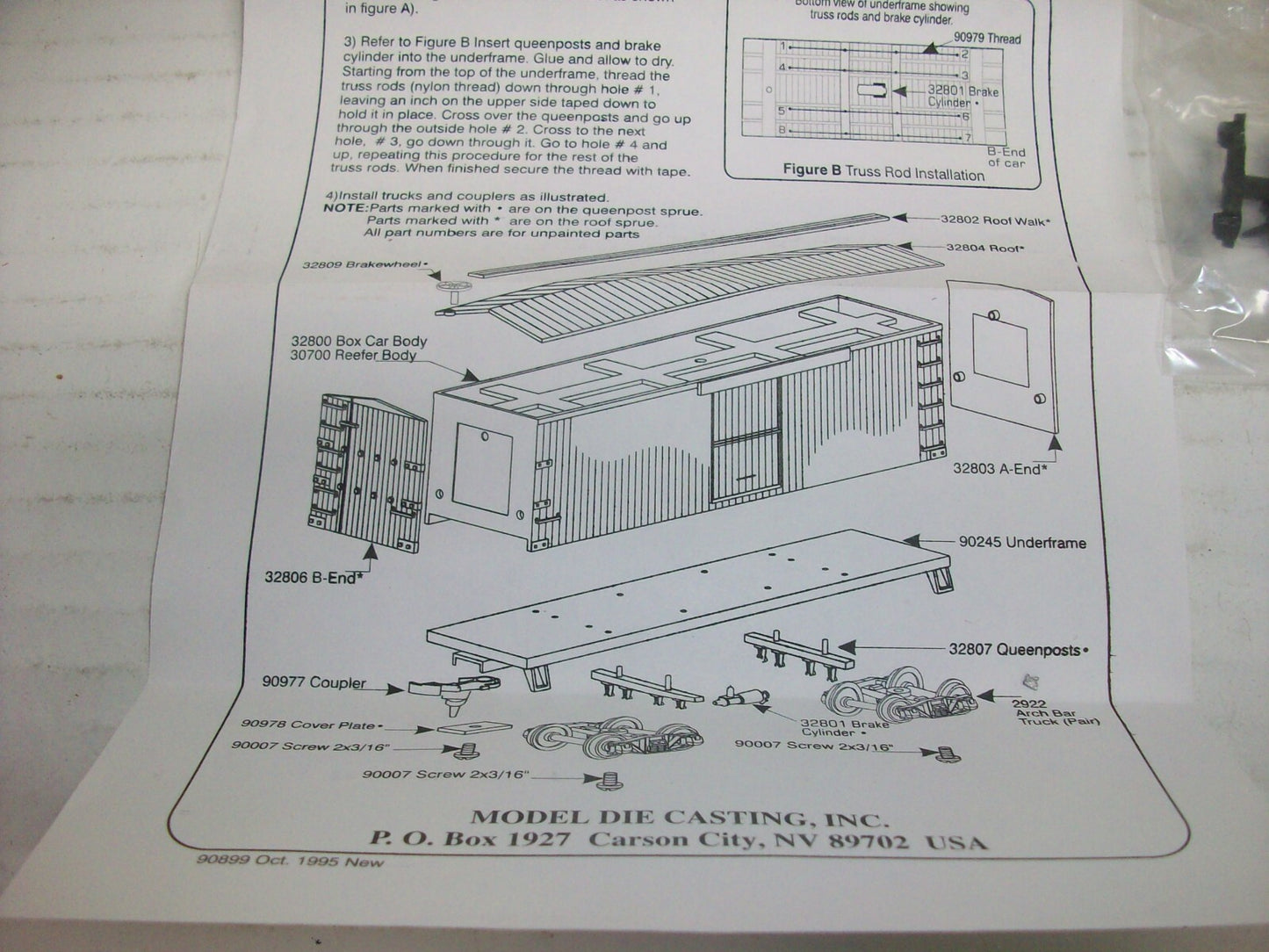 HO Scale RoundHouse 3286 OT 36' Boxcar Chicago & North-Western Kit Car Lot#0558
