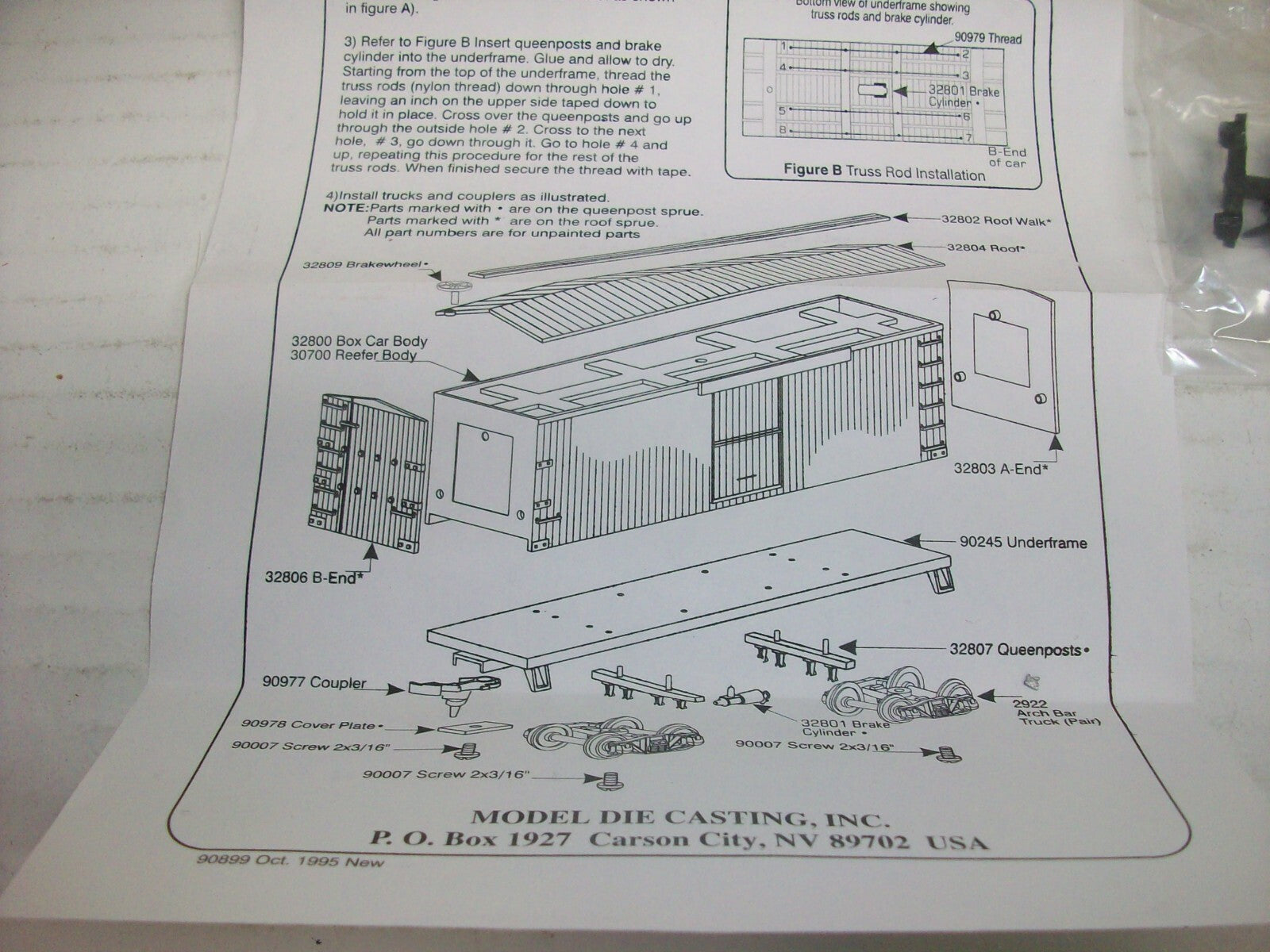 HO Scale RoundHouse 3286 OT 36' Boxcar Chicago & North-Western Kit Car Lot#0558