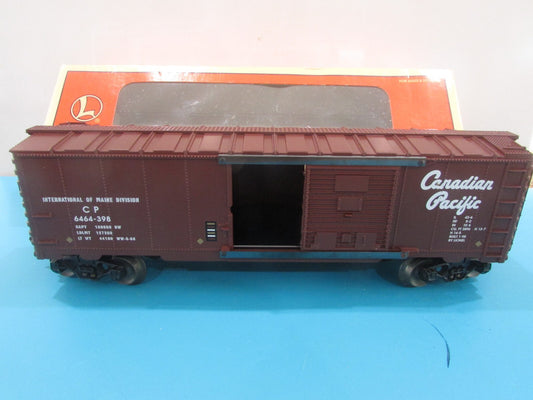 O Scale Lionel 6-29215 Canadian Pacific Box Car Lot#1670