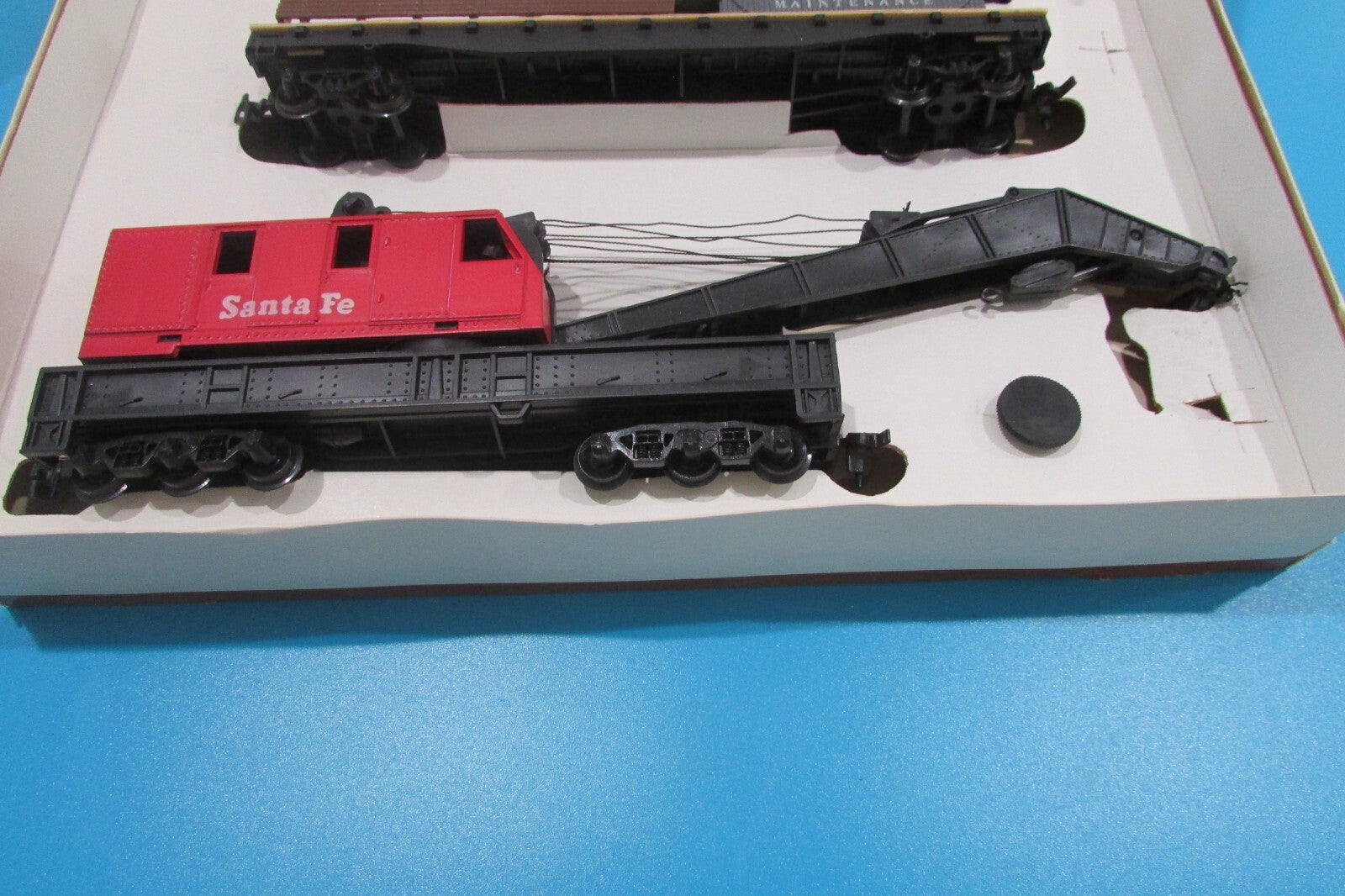 Ho Scale Tyco 932:800 Operating Crane Car Boom Tender #932  Santa Fe Lot#0709