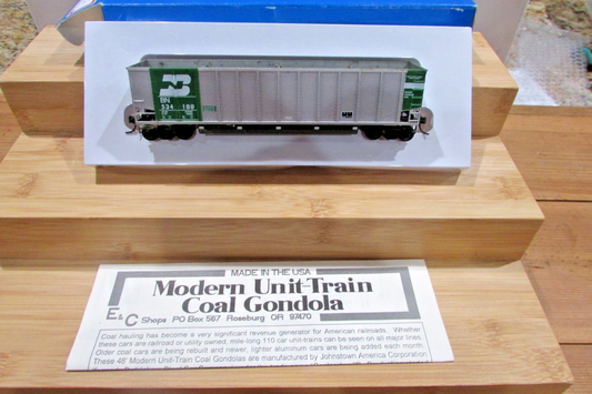 HO Scale E&C Shop 0401-5 Johnstown CoalPorter Burlinton Northern #534188 ECS5008