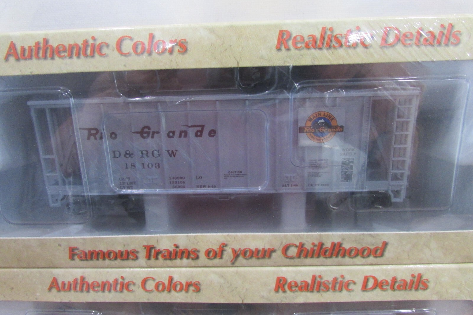 HO Scale Con-Cor 0001-097005 Airslide Covered Hopper Rio Grande Lot#3876
