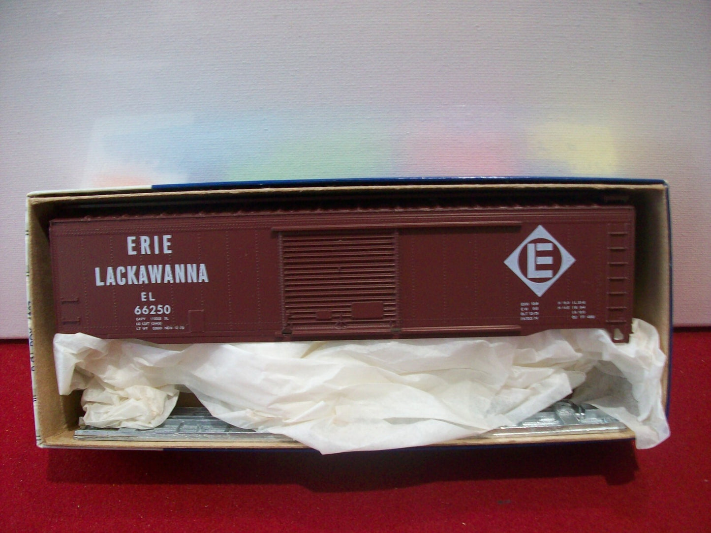 HO Scale RoundHouse 1223 50' BoxCar Kit Erie Lackawanna RH4323