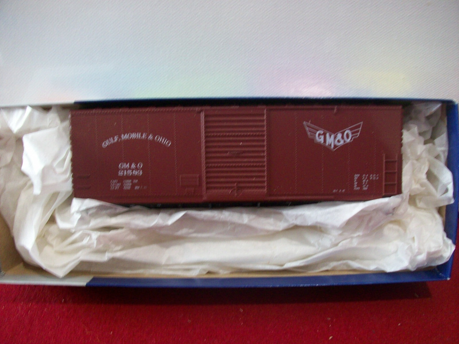 HO Scale Roundhouse 1112 40' Boxcar Car Kit Gulf,Mobile & Ohio Lo#0513