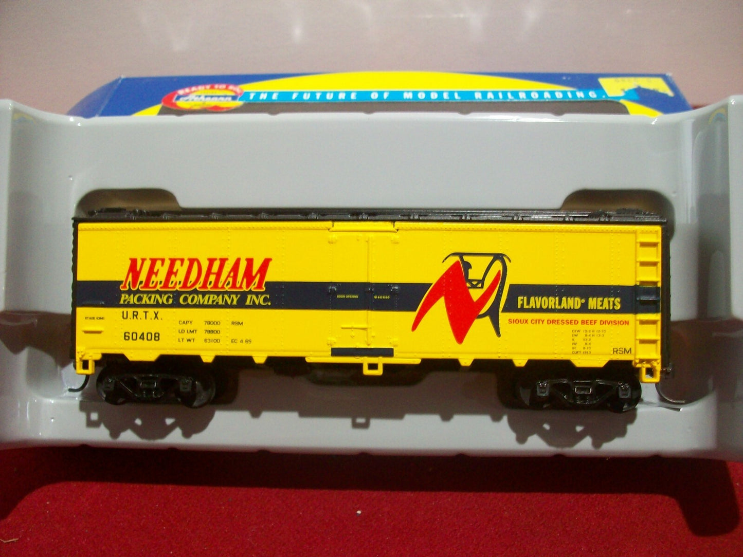 HO Scale Athearn 7121 40' Steel Reefer Freight Car "Needham" #60408