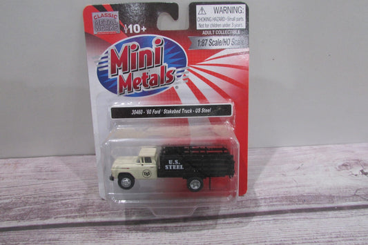 Ho Scale Classic Metal Works 30460 60' Ford Stake Bed Truck U.S. Steel