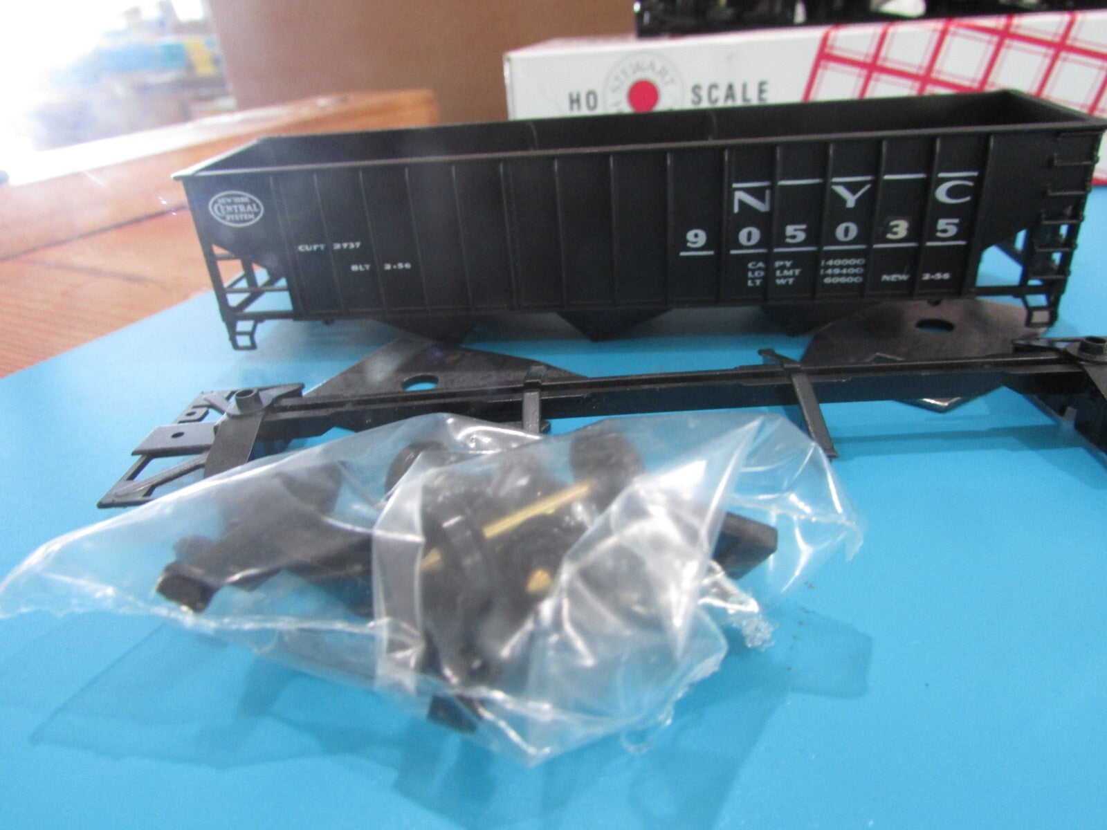 HO Scale Stewart Hobbies (4) Fishbelly 55Ton  Hooper Cars NYC Lot#0882