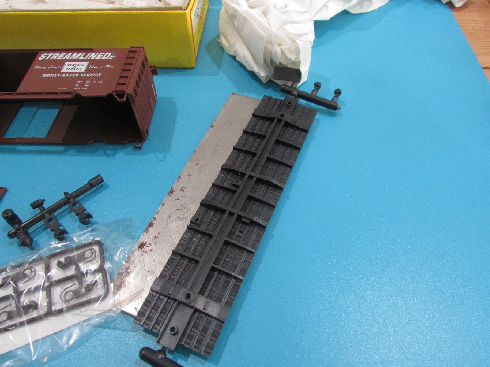 HO Scale Accurail 3424 (3car) 40' PS-1 Steel Box Car Central of Georgia Lot#1496