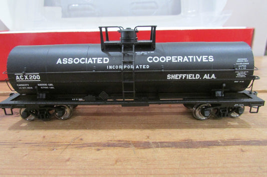 HO Scale Atlas 1062-2 11,000 Gallon Tank Car Associated Cooperatives #200 A4596