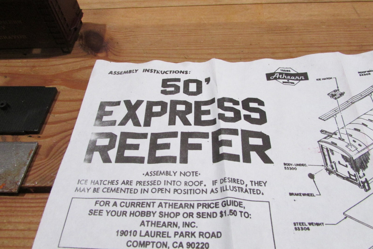 HO Scale Athearn 5334 50ft Express Reefer Pennsylvania ATH4648