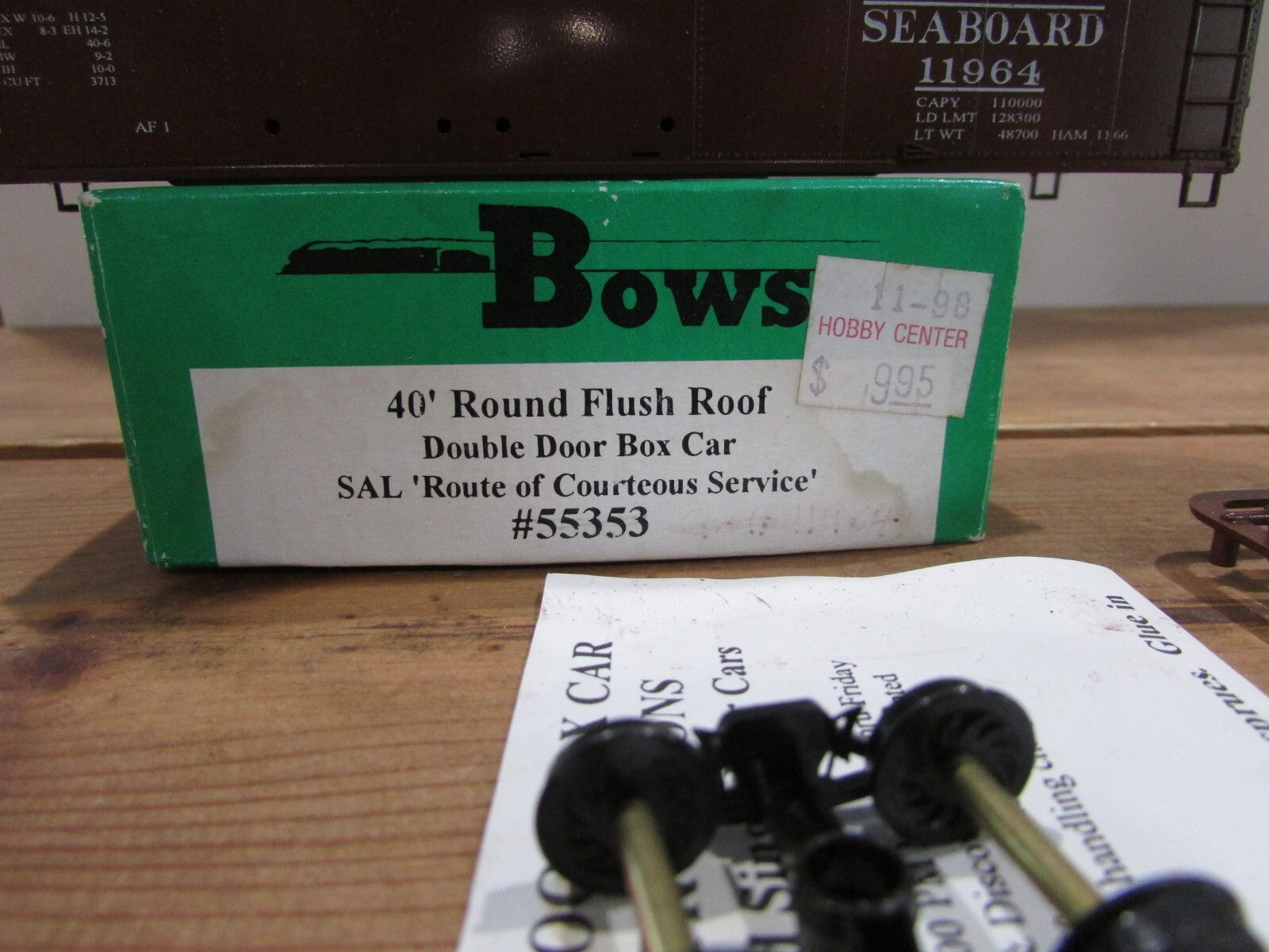 Ho Scale Bowser 55353 40' Round Flush Roof DD Box Car SAL #11964