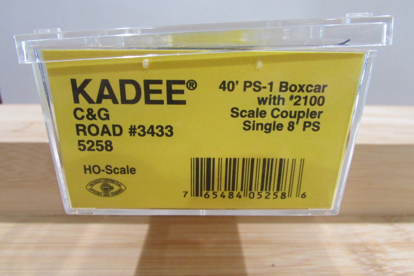 HO Scale Kadee Cars 5258 40'PS-1 Box Car Single 8' PS Road#3433 KD5022