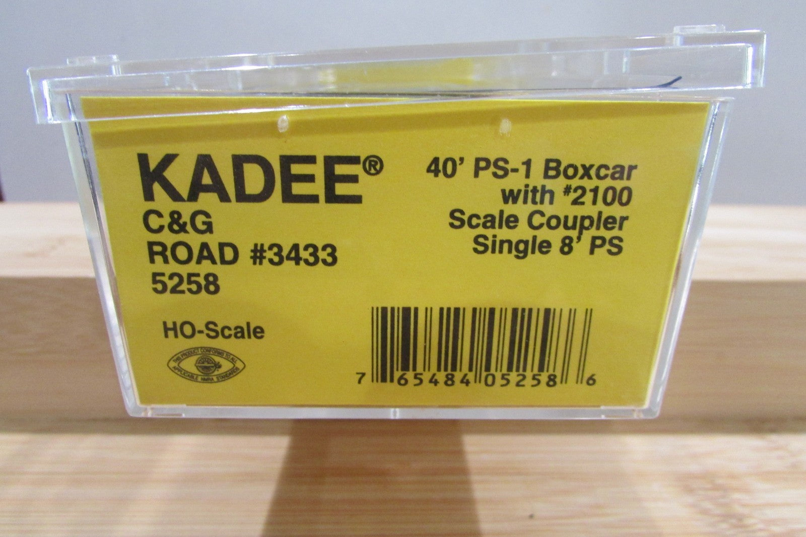 HO Scale Kadee Cars 5258 40'PS-1 Box Car Single 8' PS Road#3433 KD5022